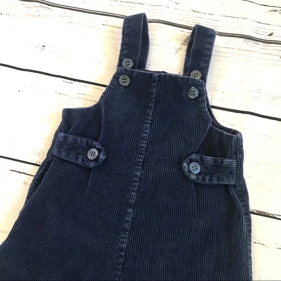 Vintage 1970’s navy corduroy baby overalls onesie - Picture 2 of 5